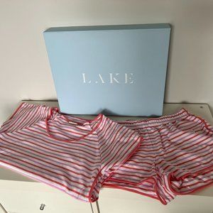 Lake Pajamas Women's Pima Shorts Set in Tiki - Size Small